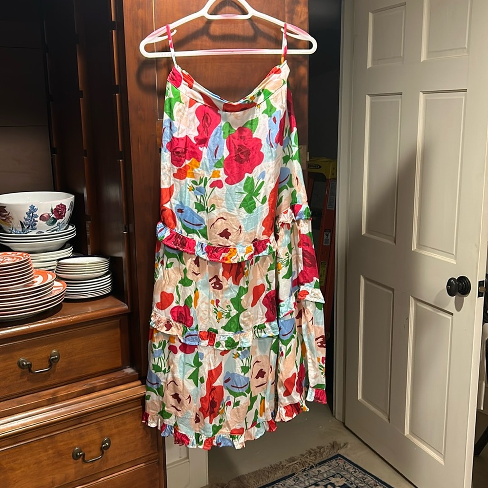 Tiered Olivia James Floral Skirt